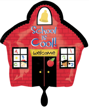 XL Folienballon - Welcome, School is cool! - ø 53cm